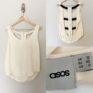 ASOS Black & Cream Cami - US8/UK12